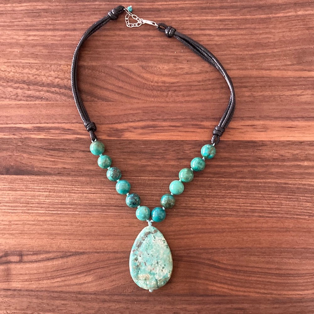 Blue stone necklace